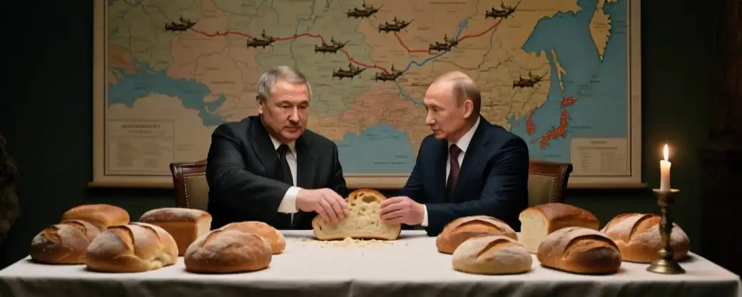 Лукашенко подарил Путину исторический хлеб, напомнив о военных временах