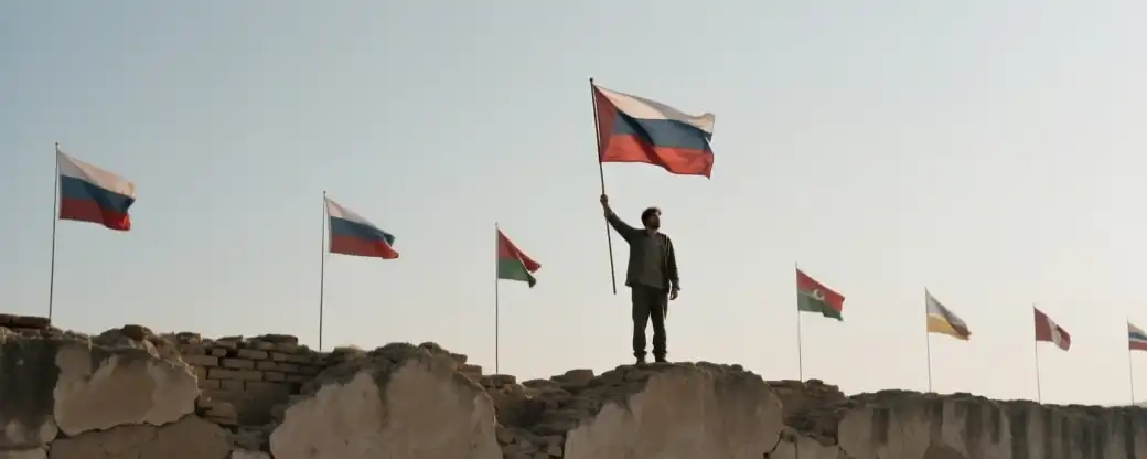 Парижские улицы встретили «Бессмертный полк» с символами Великой Победы