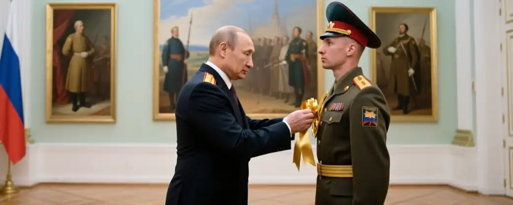 Путин Почетно Наградил Президентский Полк ФСО Орденом Жукова