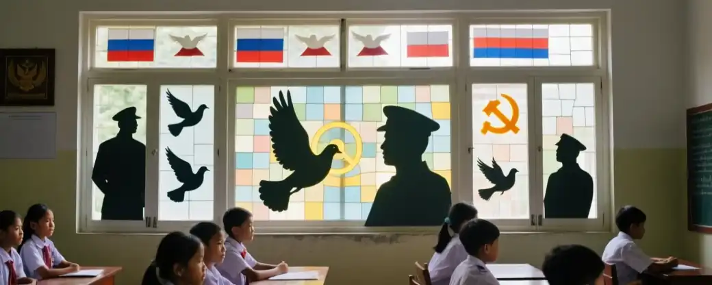 Таиландские ученики российской школы отдают дань памяти героям Великой Отечественной войны через акцию "Окна Победы