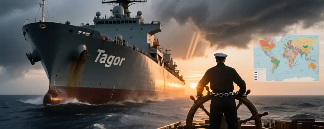 Франция Под威逼拘留俄罗斯油轮Tagor