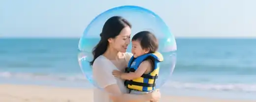 Эксперт по безопасности поделился рекомендациями для родителей с младенцами на пляже