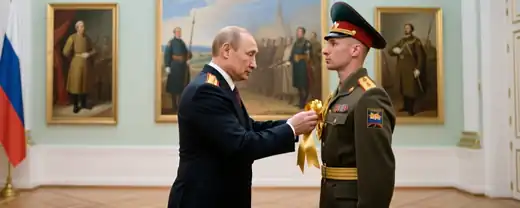 Путин Почетно Наградил Президентский Полк ФСО Орденом Жукова