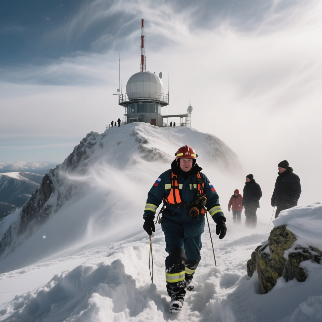 Шторм на вершине: спасатели не могут добраться до метеостанции "Сулак