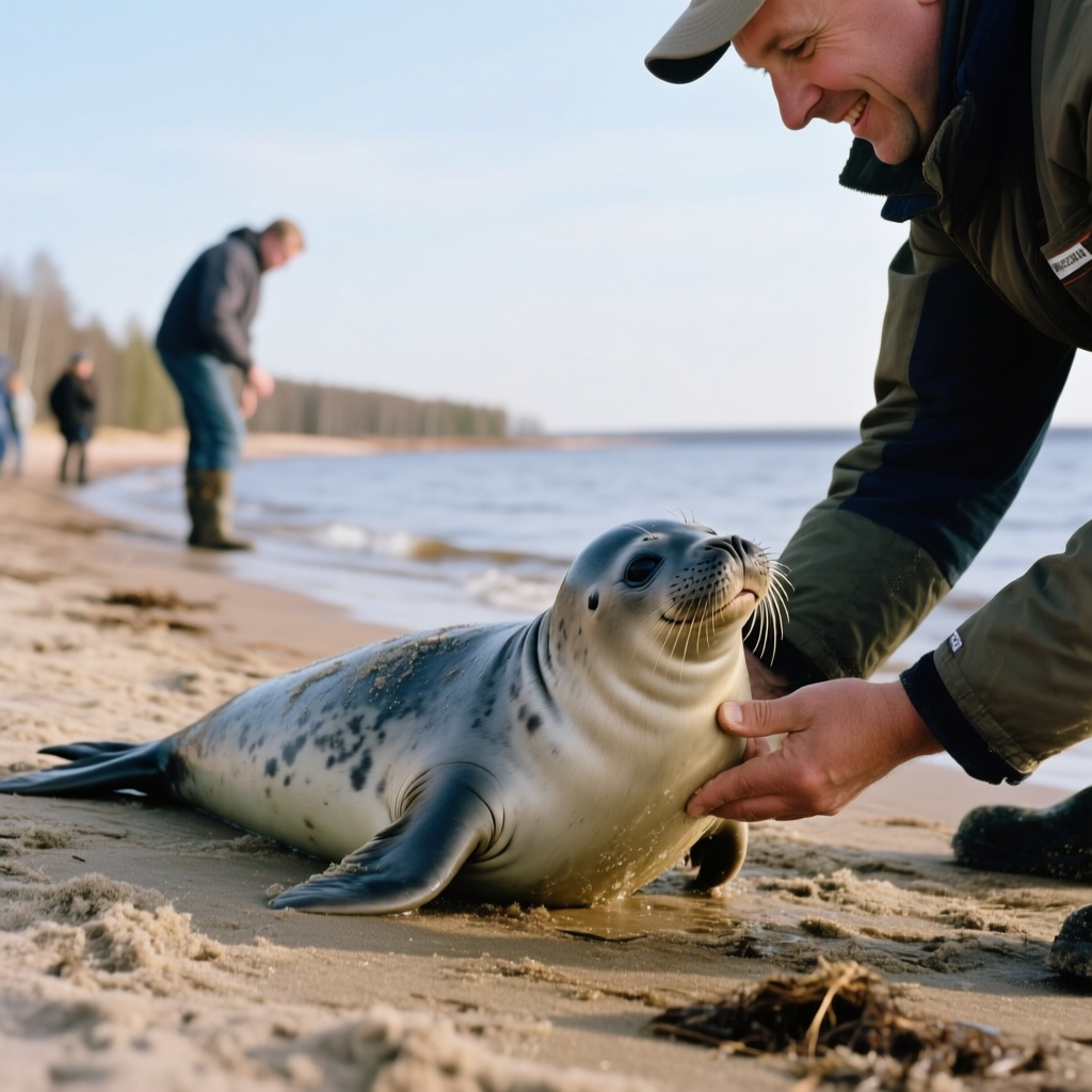 Малыш-тюлень из Лебяжьего получил второй шанс