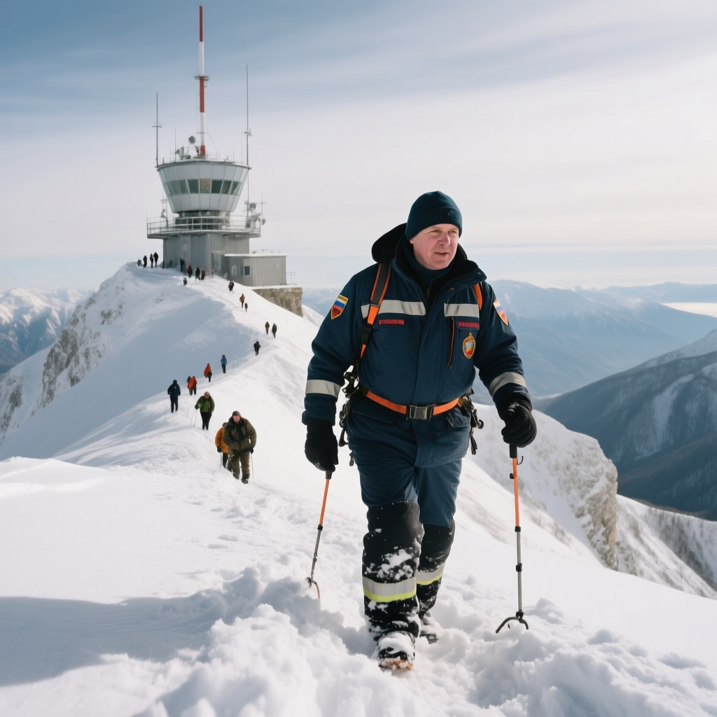 Заснеженная вершина: спасатели не могут добраться до метеостанции "Сулак высокогорная